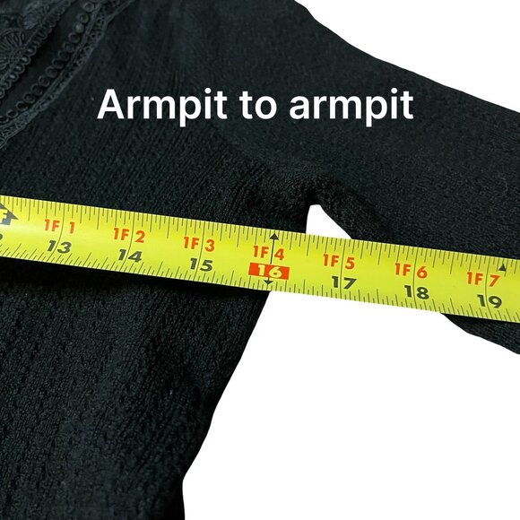 Sezane Lace V-Neck Sweater - Picture 8 of 9